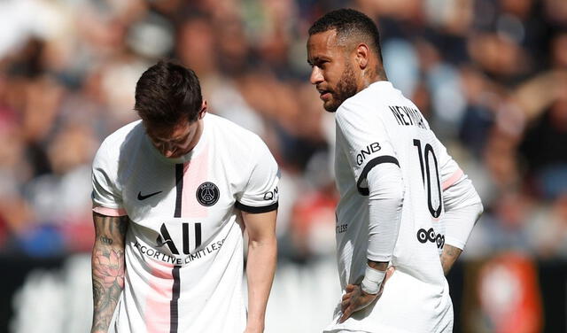 Lionel Messi y Neymar fueron titulares en la derrota ante el Rennes por la Ligue 1. Foto: Goal.