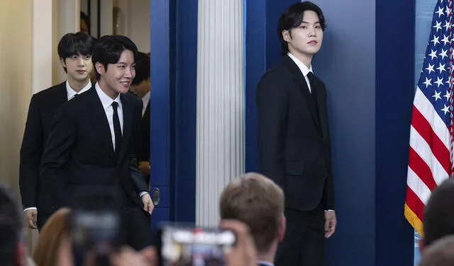 Así fue el discurso de BTS en la Casa Blanca. Foto: AFP