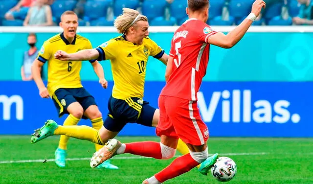 Suecia dejó en el camino a Polonia y clasificó como la mejor selección de su grupo. Foto: EFE