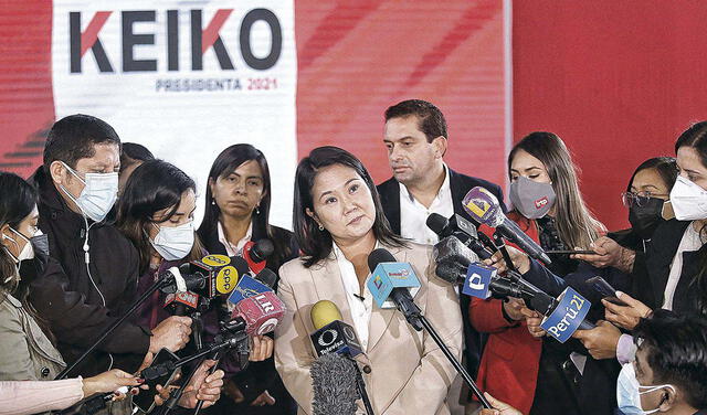 Keiko Fujimori, candidata presidencial.