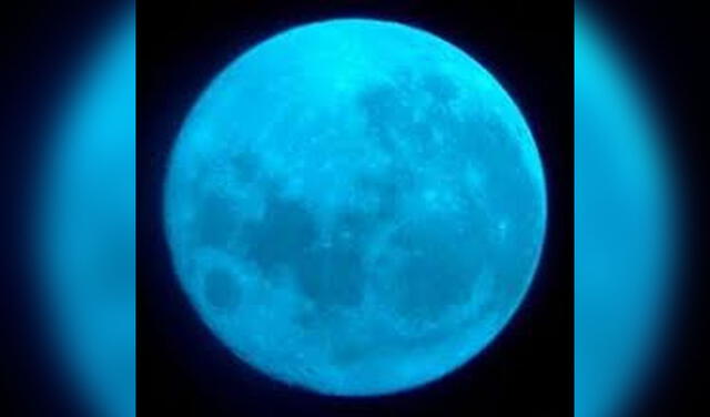 Luna azul. Foto: NASA
