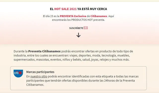Hot Sale Mexico 2021 Citibanamex