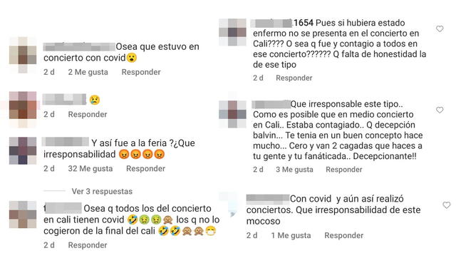 30.12.2021 | Reacciones a la revelación de que J Balvin tuvo COVID-19. Foto: captura Lo Sé Todo Colombia/Instagram