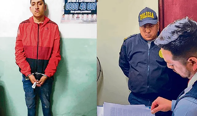 El líder y el topo. Jhonsson Cruz es sindicado como jefe de ‘Los Pulpos’. Al lado, su amigo, el suboficial PNP Elvis Solano.