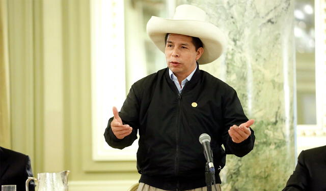 Pedro Castillo Terrones en la Cámara de Comercio de los Estados Unidos. Foto: Presidencia del Perú