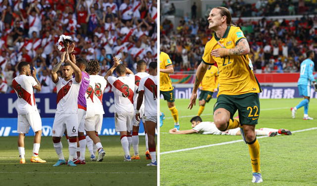 La selección peruana jugará ante Australia tras 4 años. Foto: composición/FPF/Socceroos.