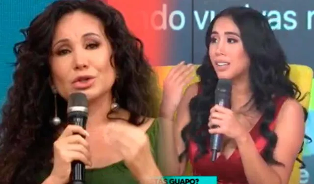 Melissa Paredes molesta con Janet Braboza. Foto: captura/Willax