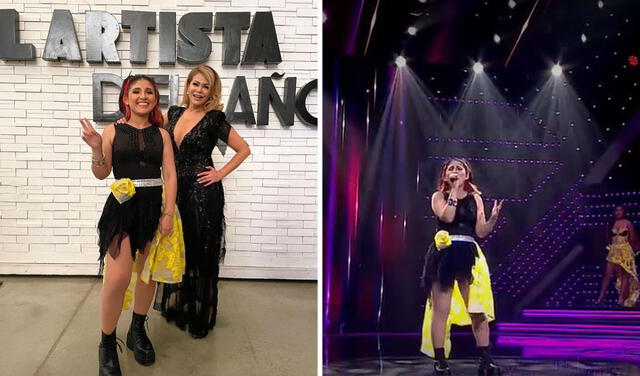 Milena Warthon retó a Estrella Torres en El artista del año. Foto: composición/Instagram/captura de América TV