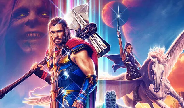 Thor: love and thunder, Chris Hemsworth, Tessa Thompson, Christian Bale, Gorr