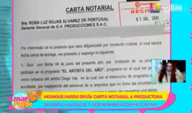 Monique Pardo habla sobre la carta notarial que envió a Gisela Valcárcel.