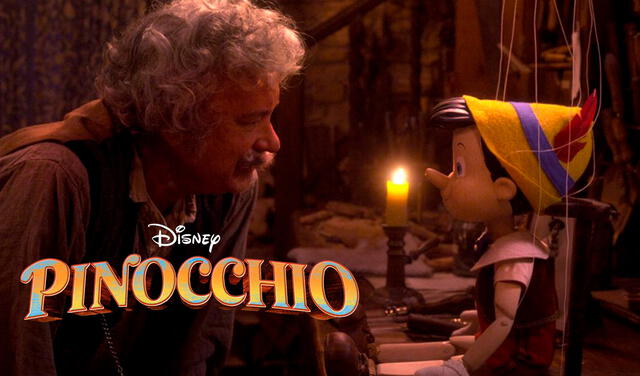 Primera imagen de Tom Hanks como Pinocho para la película live action. Foto: Disney Plus