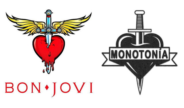 Logo de Bon Jovi y Shakira. Foto: Twitter