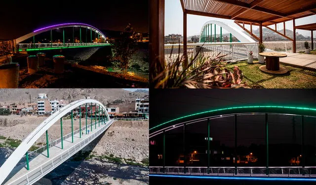 PUENTE PEATONAL MALECÓN CHECA. Foto: MML