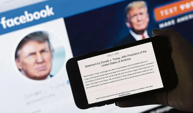 Se mantiene el veto en Facebook para Donald Trump
