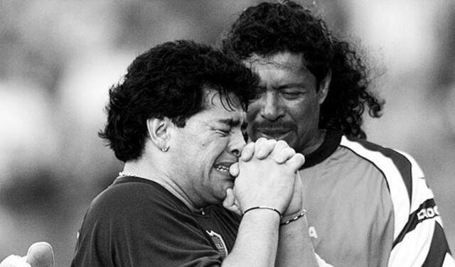 Rene Huguita le dio el último adiós a su amigo Diego Maradona. Foto: René Higuita