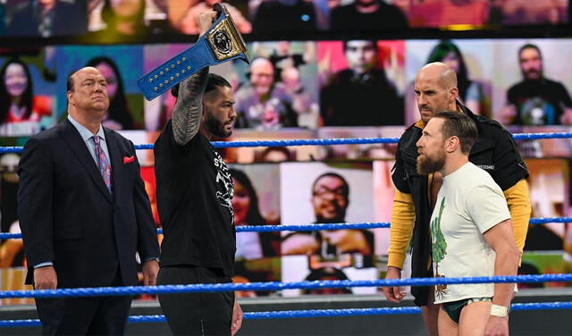 Roman Reigns puso como condición a su lucha con Daniel Bryan a que si este pierde tendrá que irse de SmackDown. Foto: WWE