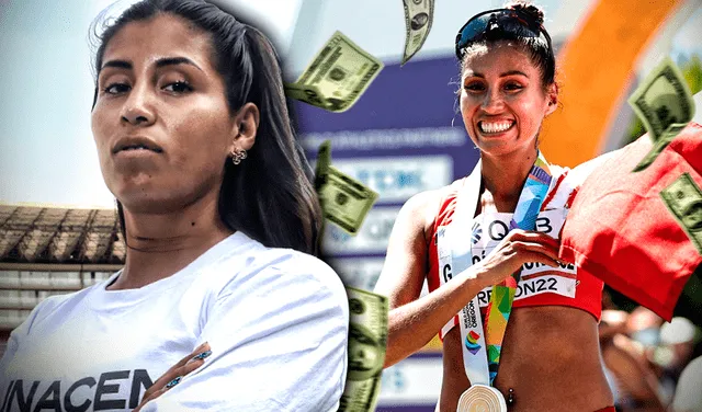 Kimberly García volvió a estar en lo más alto del podio en el Mundial de Atletismo. Foto: composición de Gerson Cardoso / La República