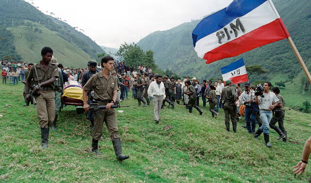 El movimiento guerrillero M-19 operó hasta 1990, cuando entró a un acuerdo de paz con el gobierno. Foto: AFP