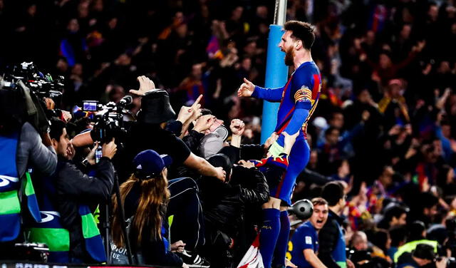 Lionel Messi y la histórica remontada contra el PSG. Foto: fcbarcelona.es