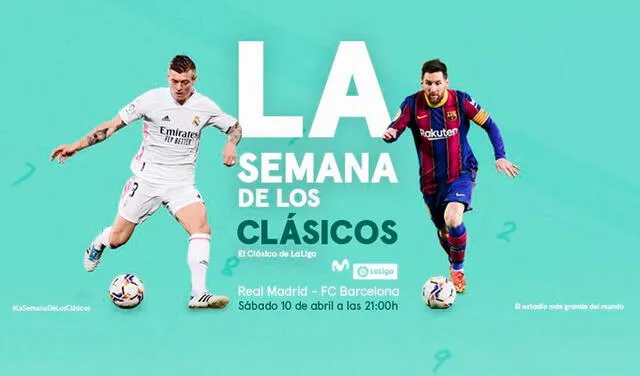 Real Madrid vs. Barcelona irá EN VIVO por Movistar LaLiga para España. Foto: MovistarFutbol/Twitter