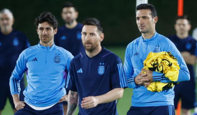 Entrenamientos de la Selección Argentina.