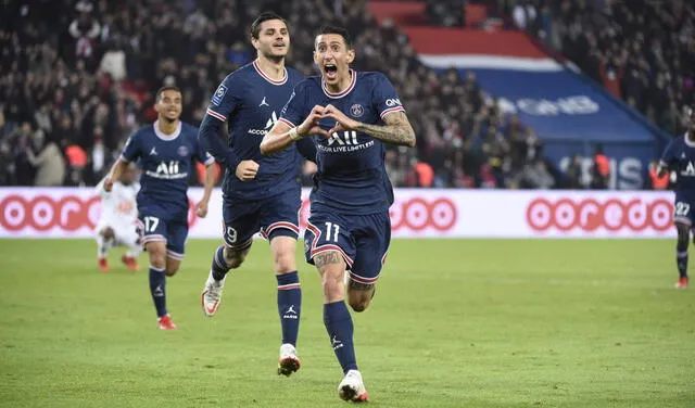 Ángel Di María fue la figura del partido, con una asistencia y un gol al final del duelo. Foto: PSG