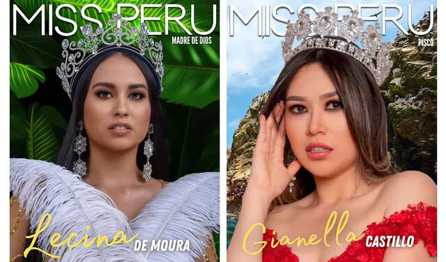 Miss Madre de Dios 2021 y Miss Pisco 2021. Foto: Miss Perú / Facebook