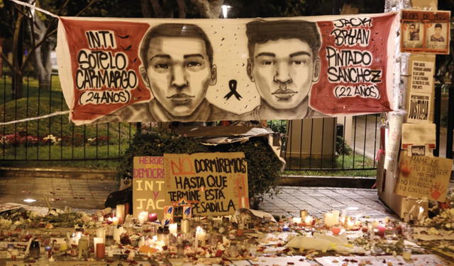Bryan Pintado e Inti Sotelo murieron la noche del 14 de noviembre del 2020 a causa de la represión policial. Foto: La República