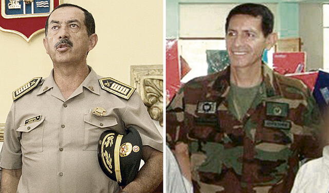 Coronel PNP Wilberto Bernal y general FAP Edgar Briceño