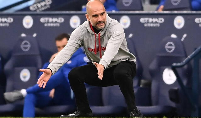 Guardiola dirigirá su tercera final en su carrera como entrenador. Foto: AFP/Laurence Griffiths