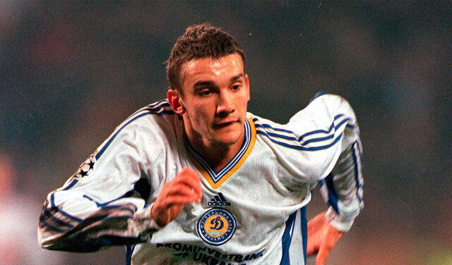 Andriy Shevchenko se hizo un nombre con el Dinamo de Kiev en la segunda mitad de los años 90. Foto: UEFA