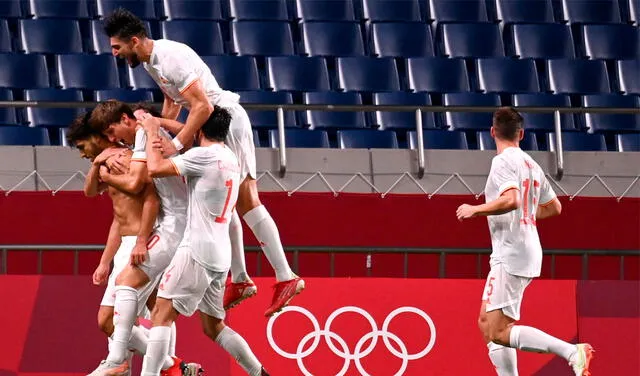Con gol de Marco Asensio, España se impuso 1-0 a Japón en la otra semifinal. Foto: AFP