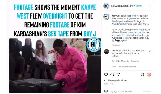 28.4.2022 | Comentario de J Ray sobre lo visto en el tercer episodio de "The Kardashians". Foto: captura Instagram