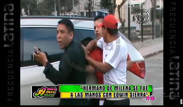 Parcero agrede a Edwin Sierra