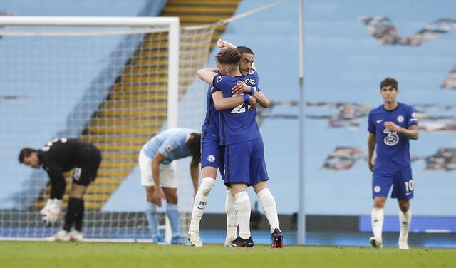 Ziyech y Alonso marcaron los goles del Chelsea ante Manchester City. Foto: EFE