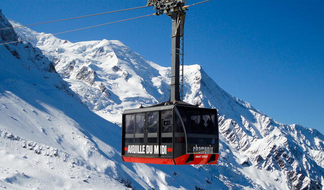 Mont Blanc es uno de los mejores destinos de Francia en el invierno europeo. Foto: On The Snow