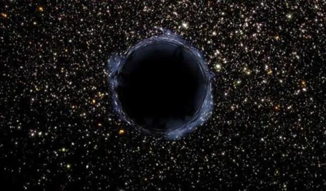 Los agujeros negros solo atraen la materia que está lo suficientemente cerca. El punto límite o de no retorno se llama horizonte de sucesos. Foto: Carl Knox, OzGrav
