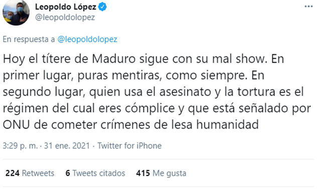 Tuit de Leopoldo López