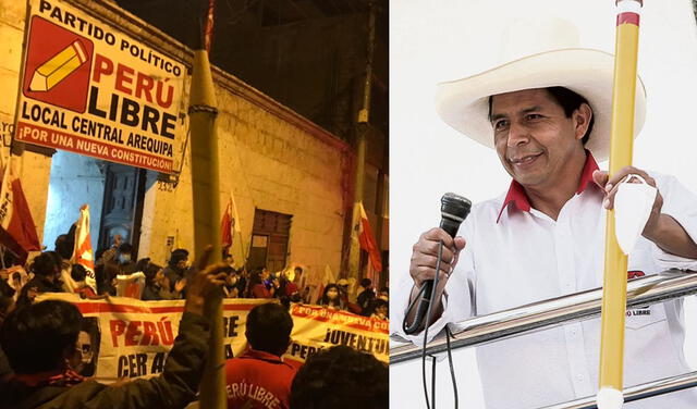 Arequipa: militantes de Perú Libre celebran la proclamación de Pedro Castillo