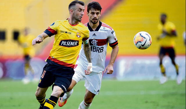 Damián Díaz juega en el Barcelona SC desde 2016. Foto: EFE