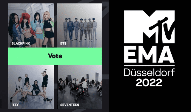 MTV EMA 2022, MTV Europa Music Awards, kpop, BTS, BLACKPINK