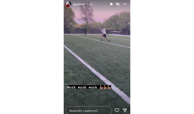 Paolo Guerrero entrena en Estados Unidos. Foto: captura de Instagram