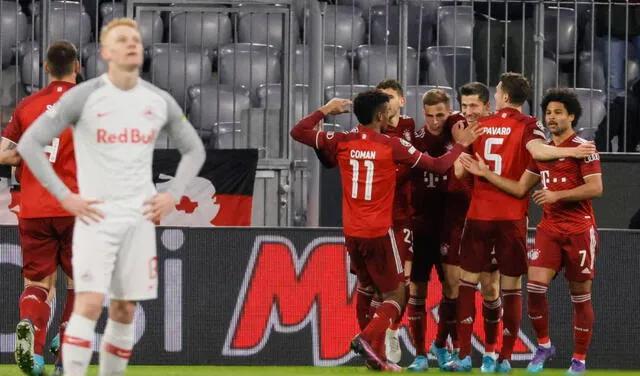 Bayern Múnich vence 4-0 al Red Bull Salzburgo por la Champions League. Foto: EFE.