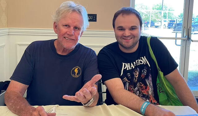 Gary Busey durante la convención Monster Mania Convention 2022. Foto: DailyMail