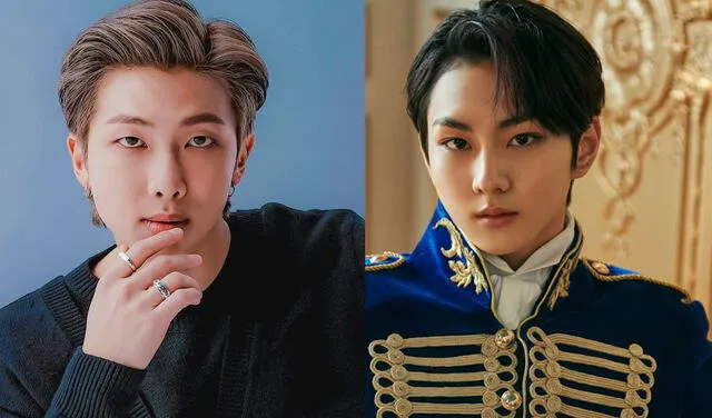 Namjoon tiene 27 años y Jungwon tiene 18 años. Foto: composición LR Namjoon tiene 27 años y Jungwon tiene 18 años. Foto: composición LR