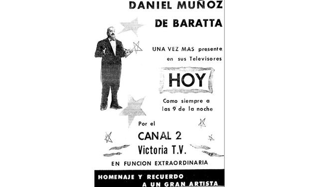 Uno de los afiches del programa de Muñoz de Baratta. Foto: ArkivPerú