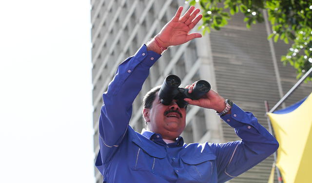 Nicolás Maduro resaltó la cantidad de personas que acudió a la convocatoria chavista por el Primero de Mayo. Foto: Prensa Miraflores