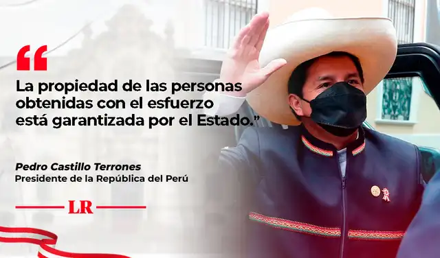 Pedro Castillo señala que no habrá expropiaciones Pedro Castillo señala que no habrá expropiaciones