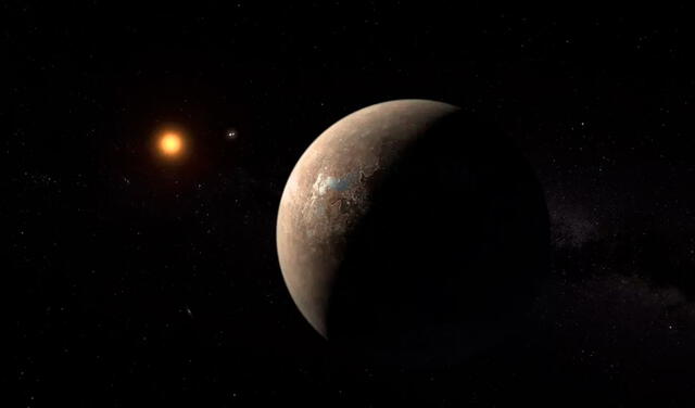 Próxima b, un planeta que orbita a Próxima Centauri. Foto: ESO