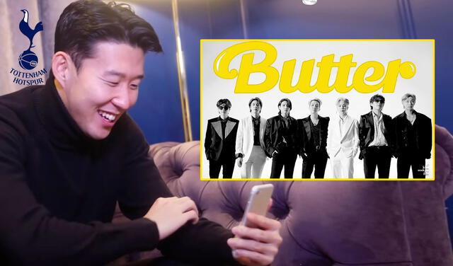 BTS Butter Son Heung Min Tottenham army